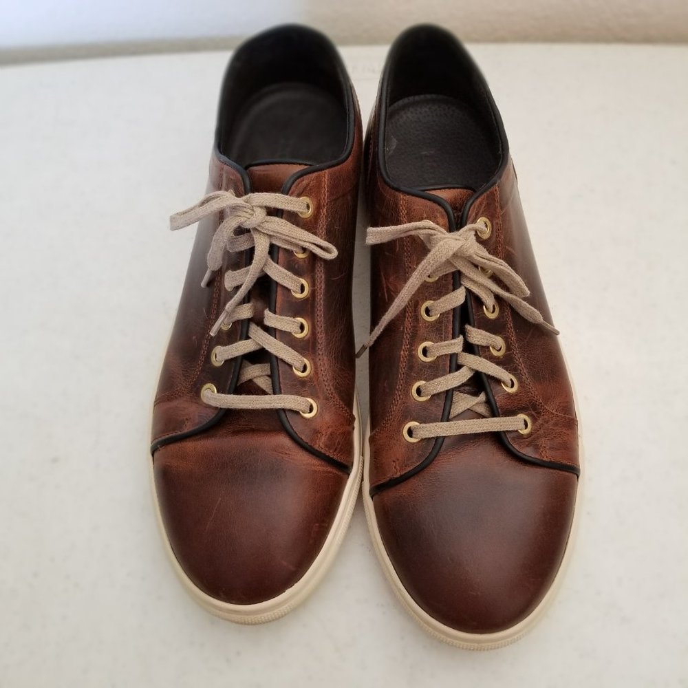 Rodd & Gunn Aria Distress Brown Leather Sneaker 44
